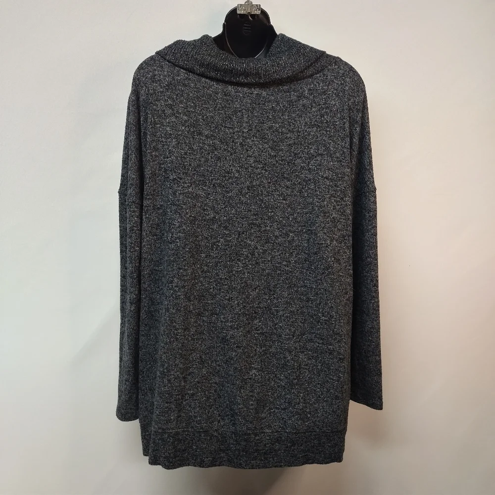 Express Women's Gray Black Cowl Neck Sweater Size L_2
